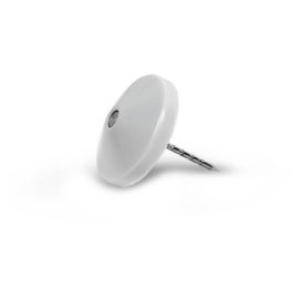 Pin 0.6" Grooved Plastic Grey (16mm)